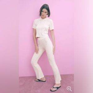 NWOT ZARA⭐️Crochet Pants S